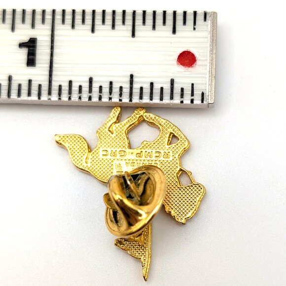 Vintage Enamel RCMP GRC Royal Canadian Mounted Police Brooch Pin Souvenir - Picture 10 of 11